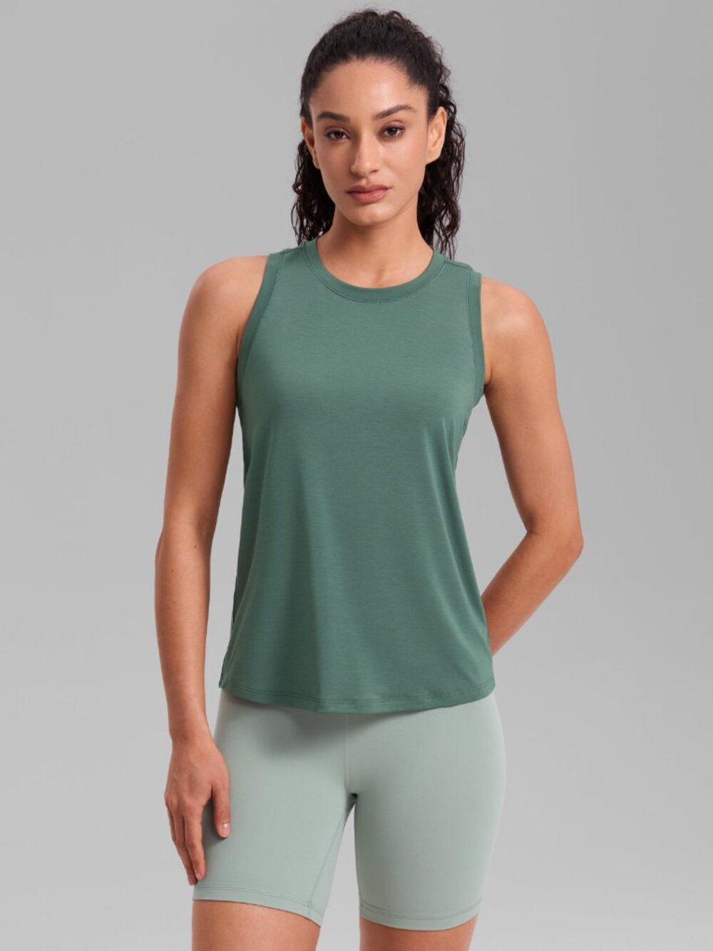 Quick Dry Racerback Hip Length Tank
